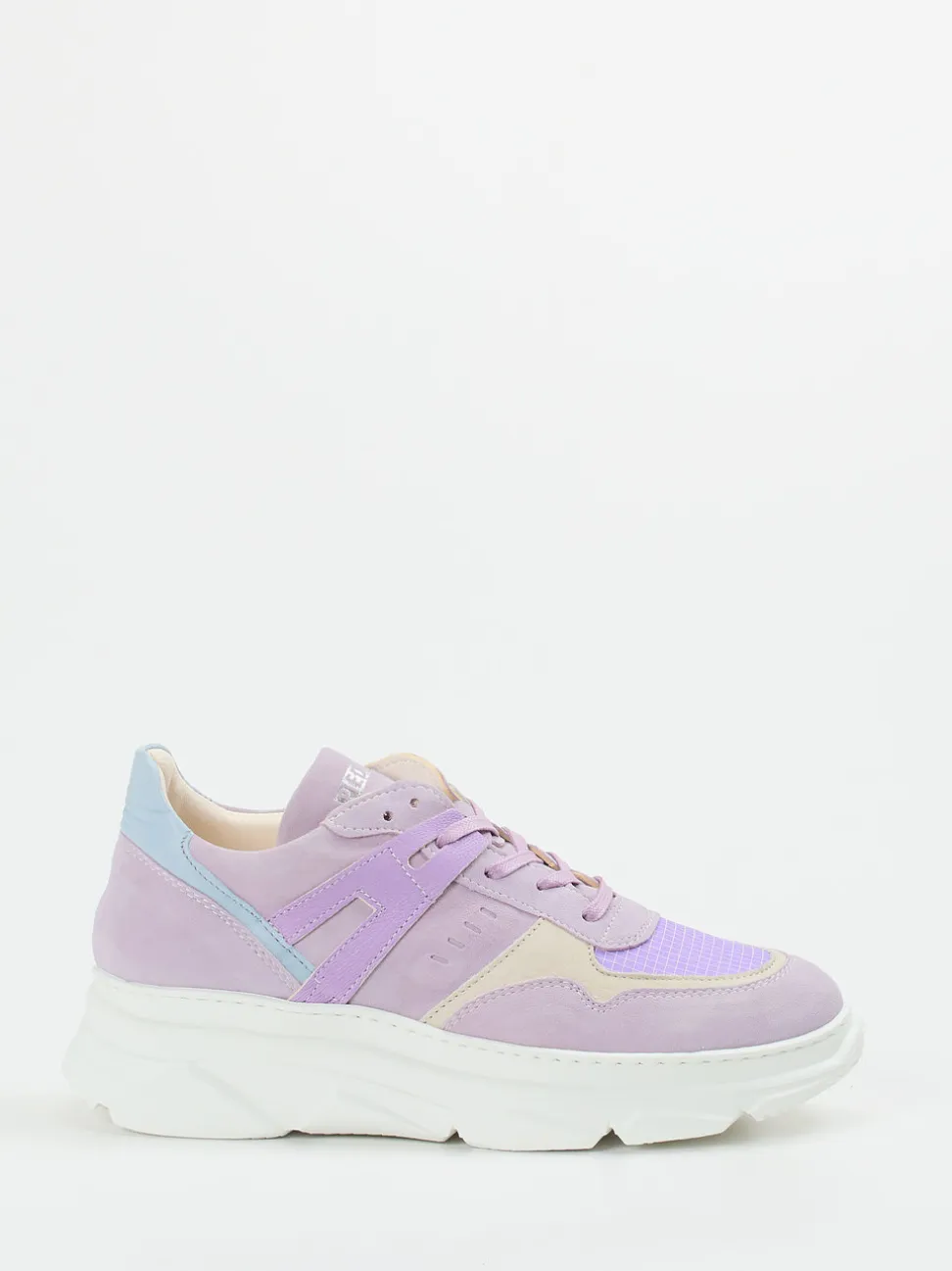 Piedi Nudi – Sneaker aus Veloursleder in Flieder