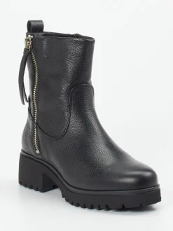 Piedi Nudi – Stiefelette aus Kalbleder Schwarz