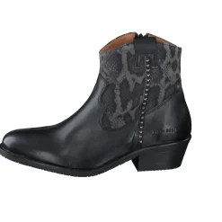 Piedi Nudi – Western-Stiefelette aus Kalbleder schwarz