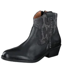 Piedi Nudi – Western-Stiefelette aus Kalbleder schwarz