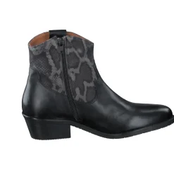 Piedi Nudi – Western-Stiefelette aus Kalbleder schwarz