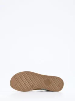 Piesanto – Keilsandalette aus Veloursleder und Textil