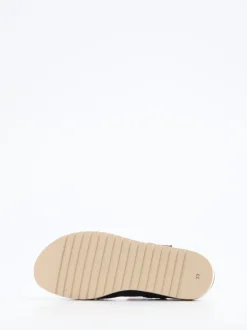 Piesanto – Komfortsandale aus Veloursleder Blau