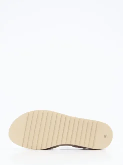 Piesanto – Komfortsandalen aus Veloursleder beige