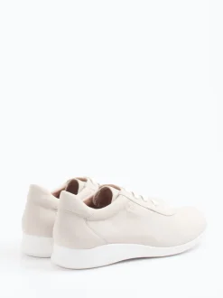 Piesanto – Komfort-Sneaker aus Nubukleder beige