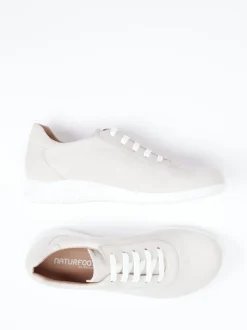 Piesanto – Komfort-Sneaker aus Nubukleder beige