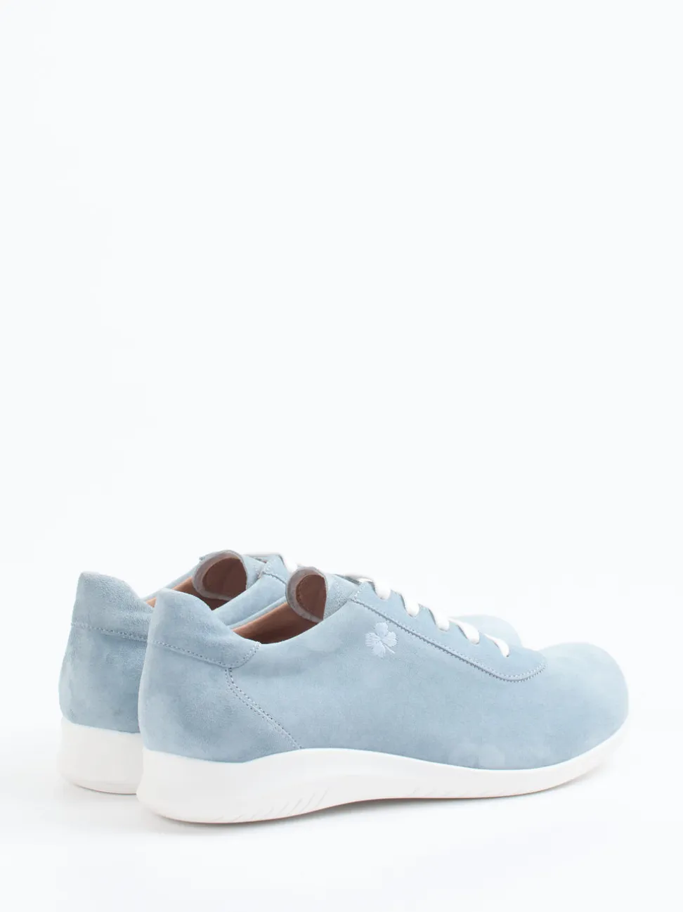Piesanto – Komfort-Sneaker aus Veloursleder hellblau