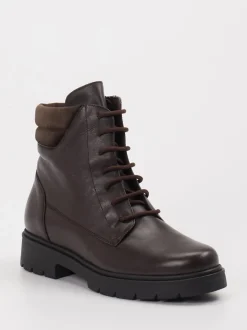Piesanto – Schnürboots aus Leder dunkelbraun