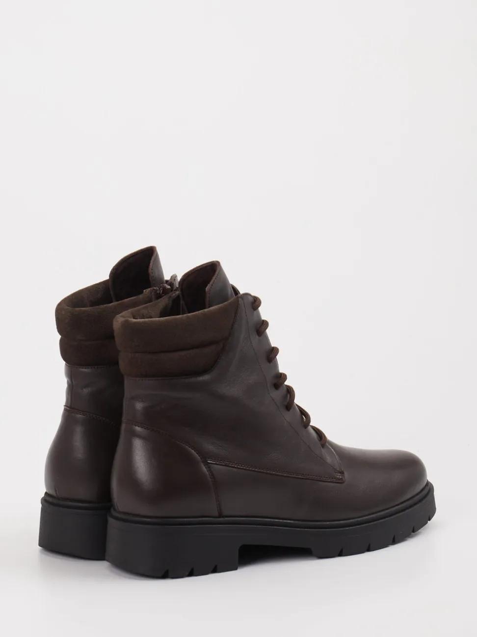 Piesanto – Schnürboots aus Leder dunkelbraun