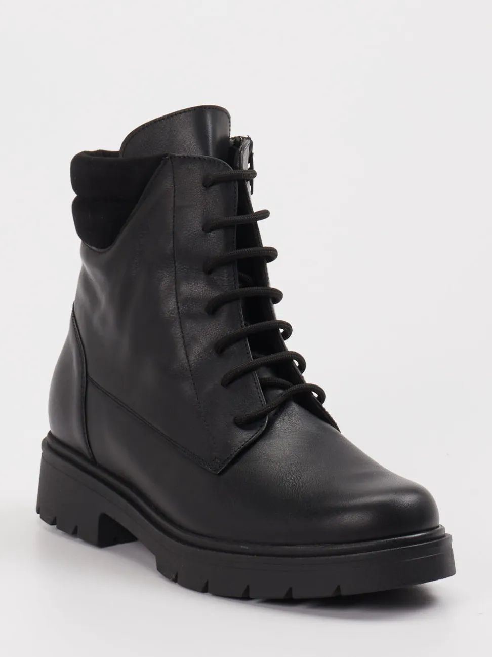 Piesanto – Schnürboots aus Leder schwarz