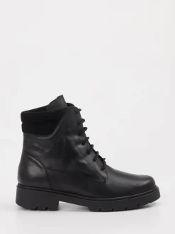 Piesanto – Schnürboots aus Leder schwarz