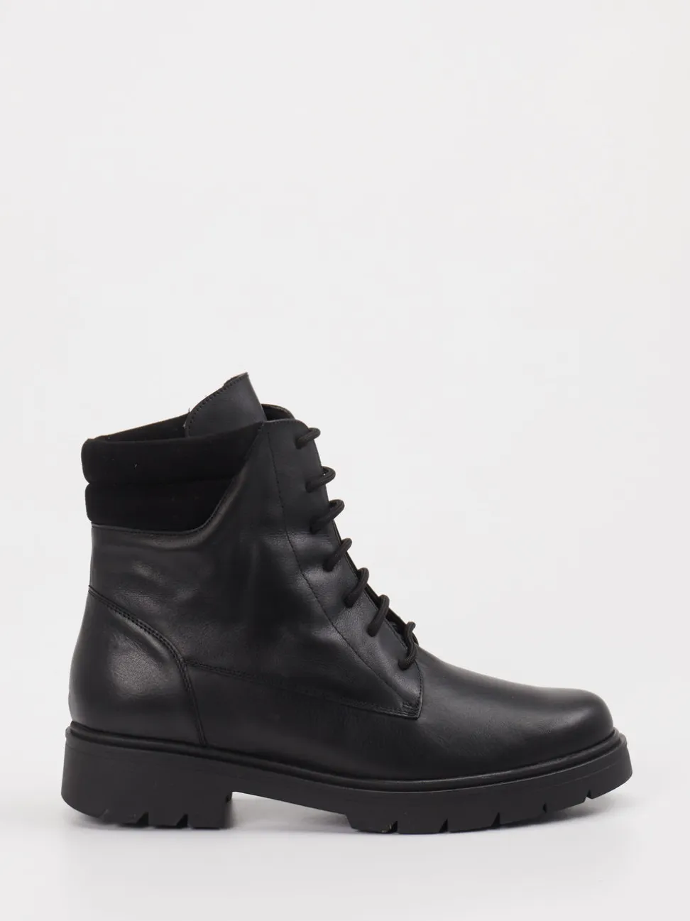 Piesanto – Schnürboots aus Leder schwarz