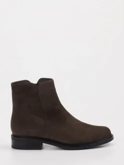 Piesanto – Stiefelette aus Veloursleder Dunkelbraun