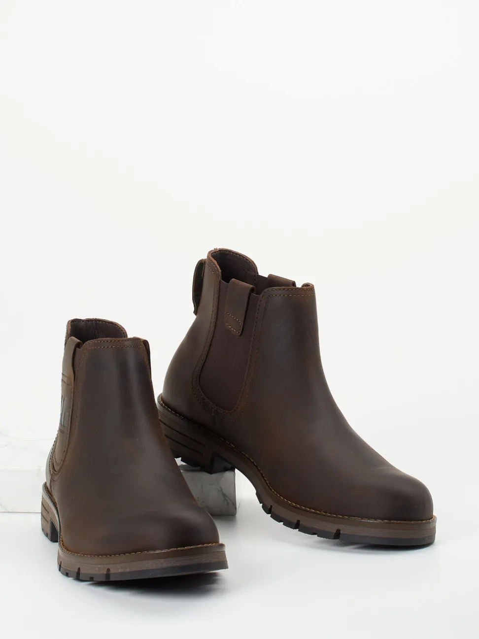 Pius Gabor – Chelsea Boots aus Fettleder dunkelbraun