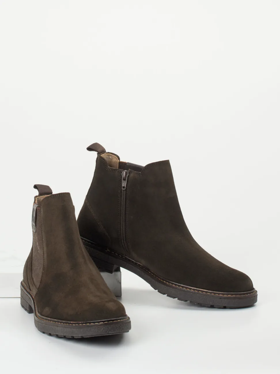 Pius Gabor – Chelsea Boots aus Veloursleder braun