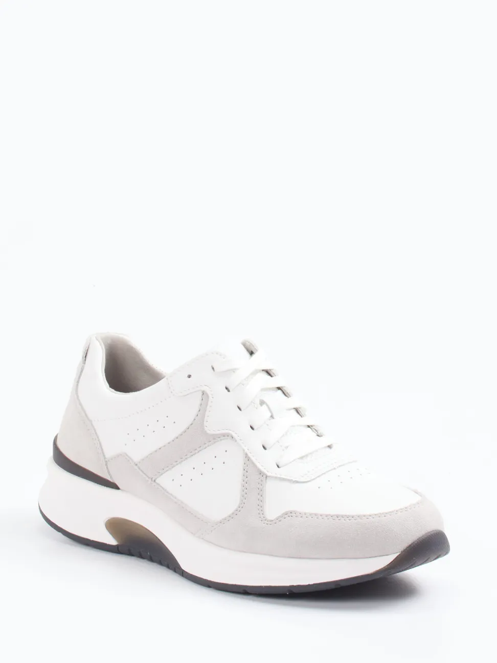 Pius Gabor – Comfort-Sneaker aus Veloursleder weiß