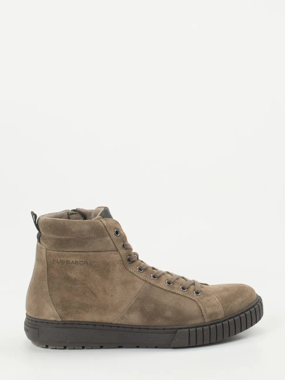 Pius Gabor – High-Top-Sneaker aus Veloursleder taupe