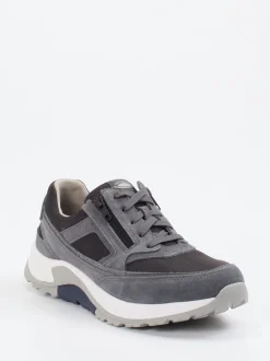 Pius Gabor – Komfort-Sneaker aus Veloursleder grau