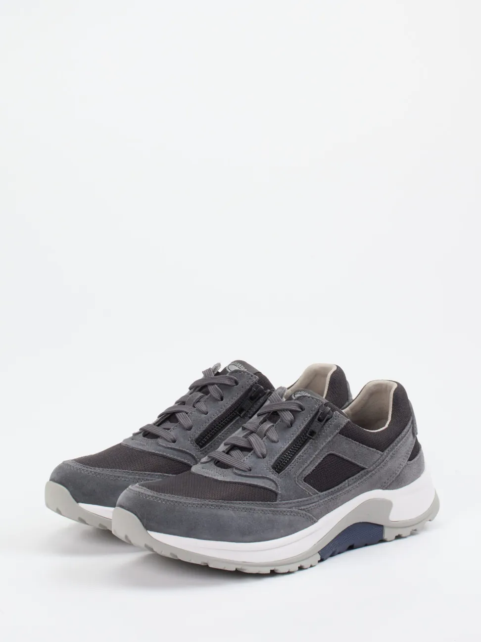 Pius Gabor – Komfort-Sneaker aus Veloursleder grau