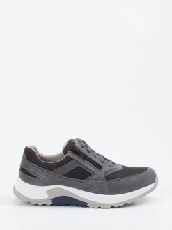 Pius Gabor – Komfort-Sneaker aus Veloursleder grau