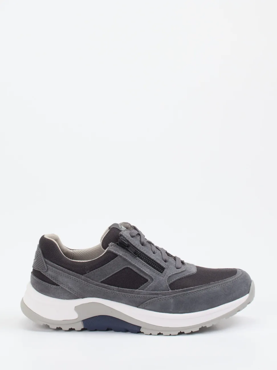 Pius Gabor – Komfort-Sneaker aus Veloursleder grau