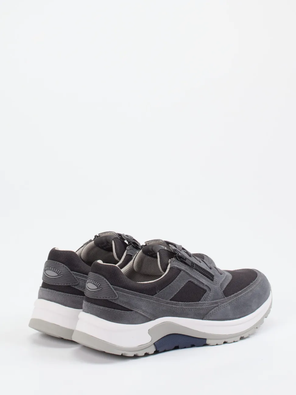 Pius Gabor – Komfort-Sneaker aus Veloursleder grau