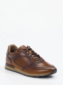 Pius Gabor – Leder-Sneaker aus Kalbleder Braun