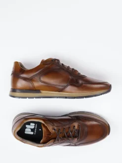 Pius Gabor – Leder-Sneaker aus Kalbleder Braun