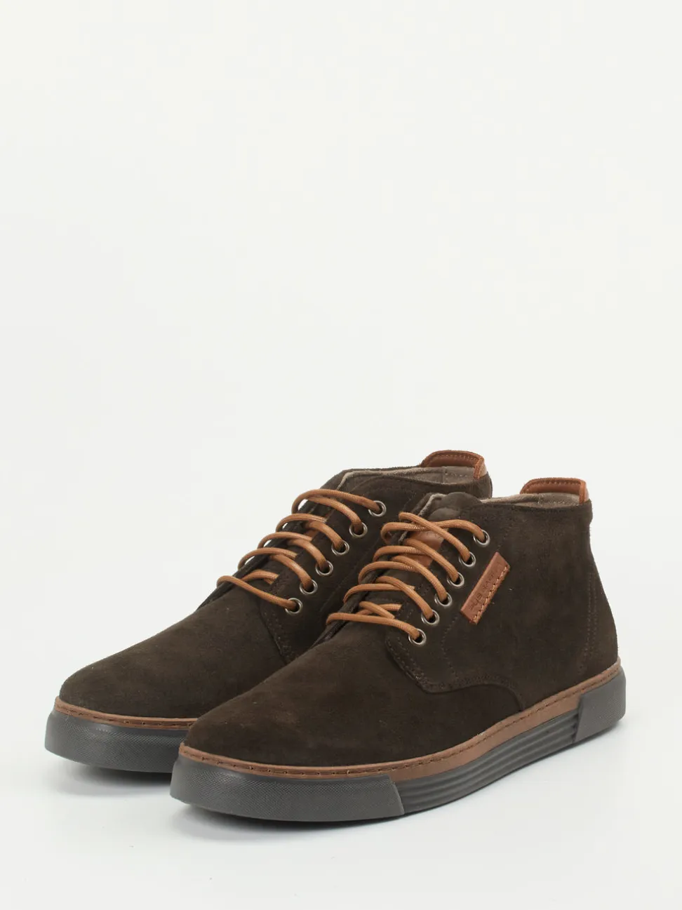 Pius Gabor – Mid-Cut Sneaker aus Veloursleder braun