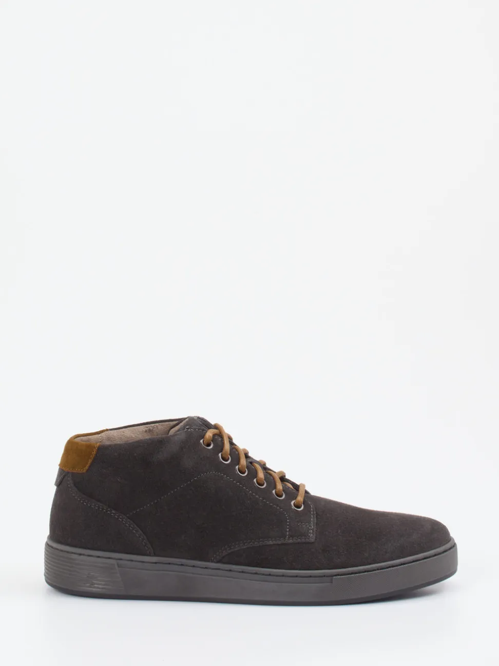 Pius Gabor – Mid-Top Sneaker aus Veloursleder Grau