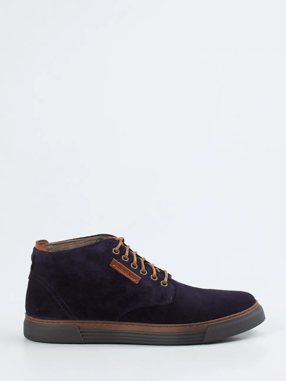 Pius Gabor – Mid-Top-Sneaker aus Veloursleder Dunkelblau
