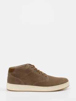Pius Gabor – Mid-Top-Sneaker aus Veloursleder Taupe