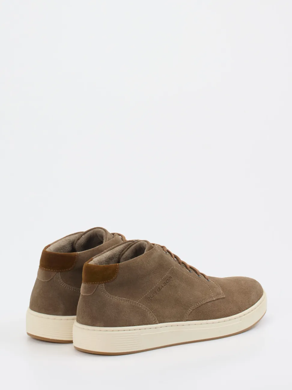 Pius Gabor – Mid-Top-Sneaker aus Veloursleder Taupe