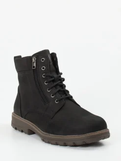 Pius Gabor – Outdoor-Boots aus Nubukleder Schwarz