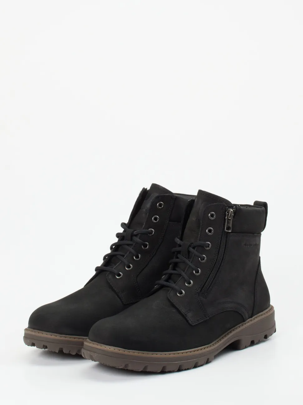 Pius Gabor – Outdoor-Boots aus Nubukleder Schwarz