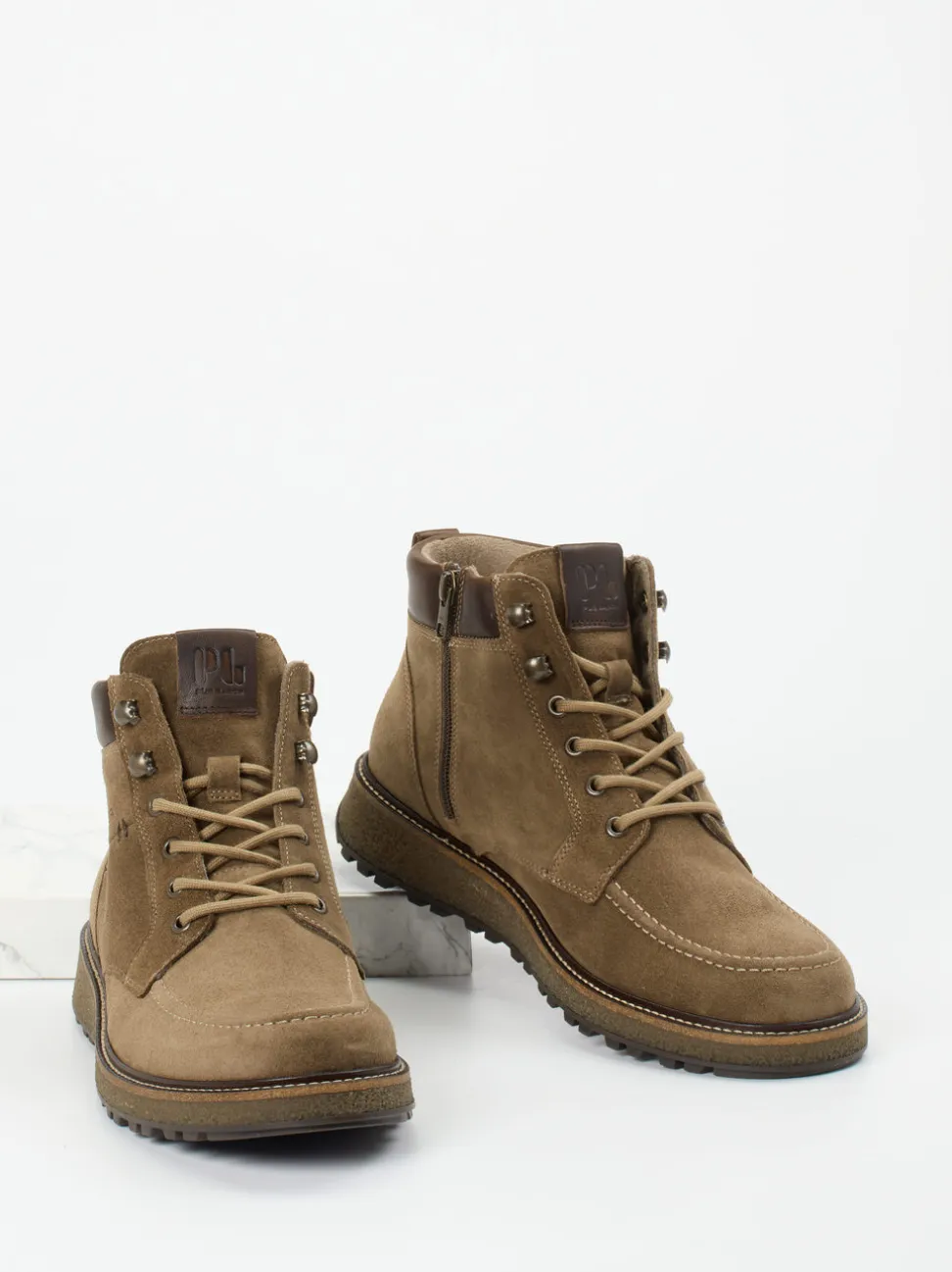 Pius Gabor – Schnürboots aus Fettleder Sandbraun