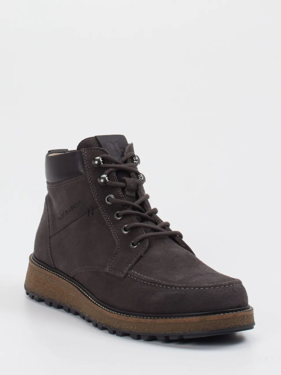 Pius Gabor – Schnürboots aus Veloursleder grau