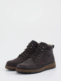 Pius Gabor – Schnürboots aus Veloursleder grau