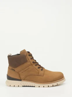 Pius Gabor – Schnürboots aus Nubukleder cognacbraun