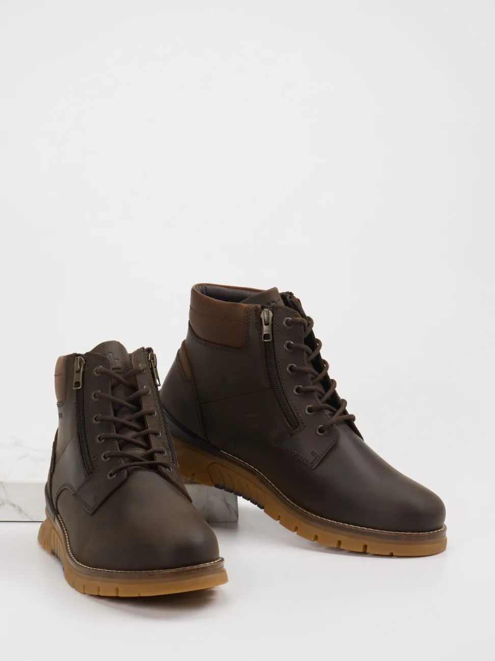 Pius Gabor – Schnürboots aus Leder dunkelbraun