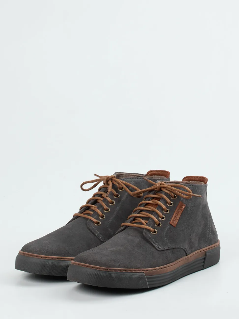 Pius Gabor – Schnürschuh aus Veloursleder anthrazit