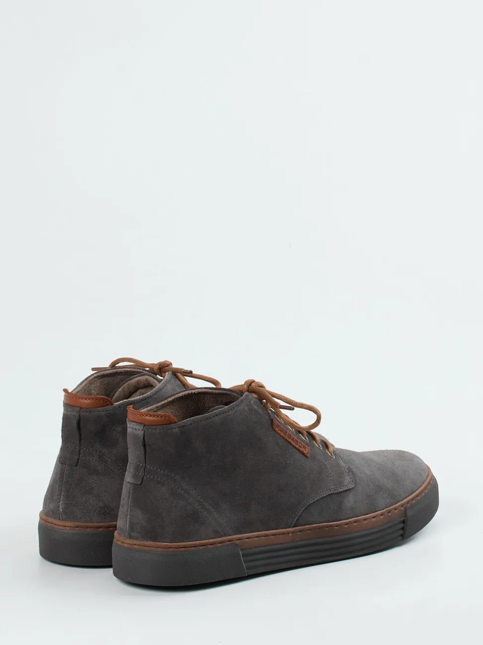 Pius Gabor – Schnürschuh aus Veloursleder anthrazit