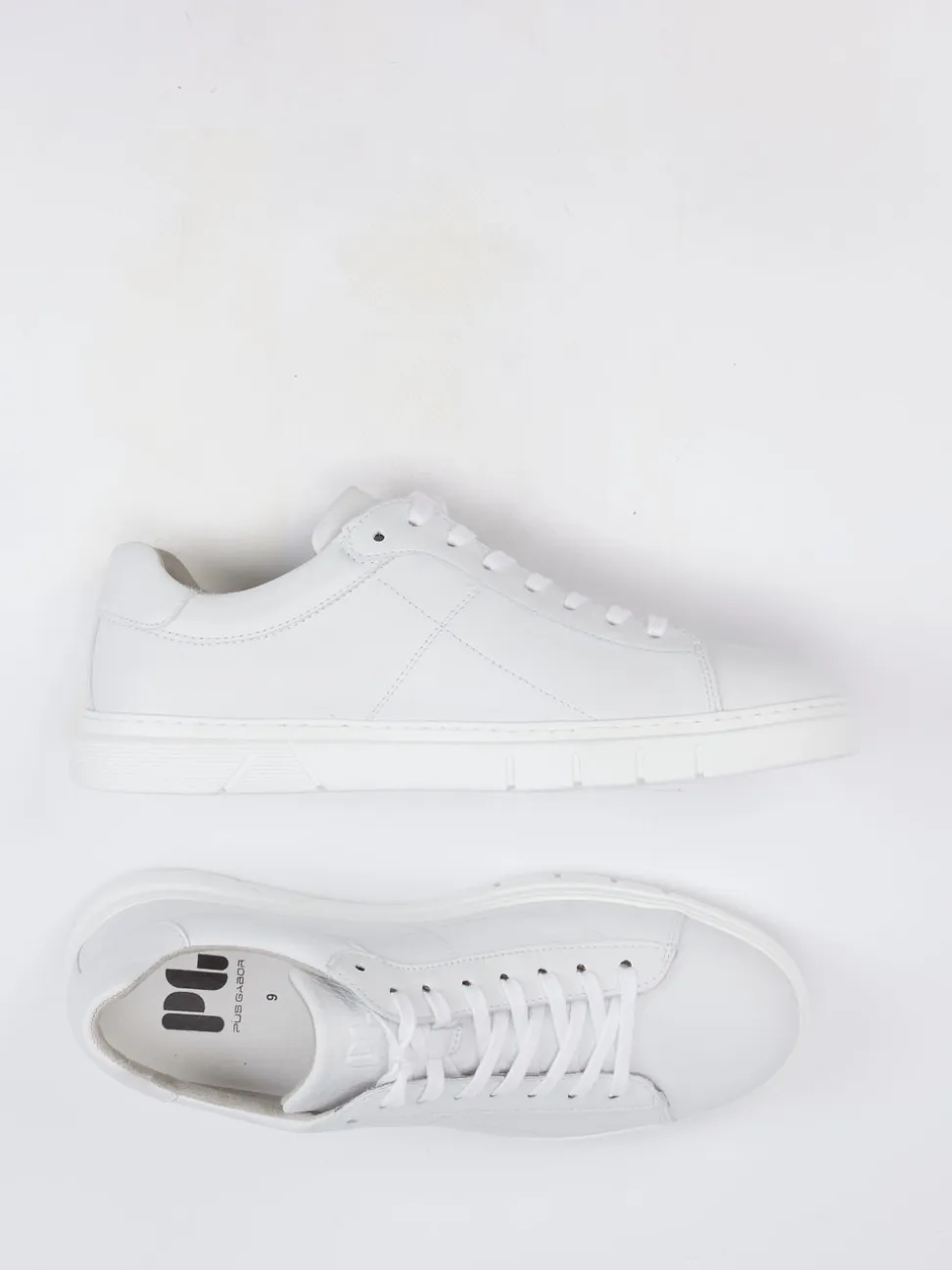 Pius Gabor – Sneaker aus Kalbleder weiß