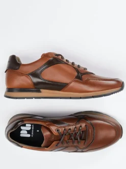 Pius Gabor – Sneaker aus Kalbleder in Cognac