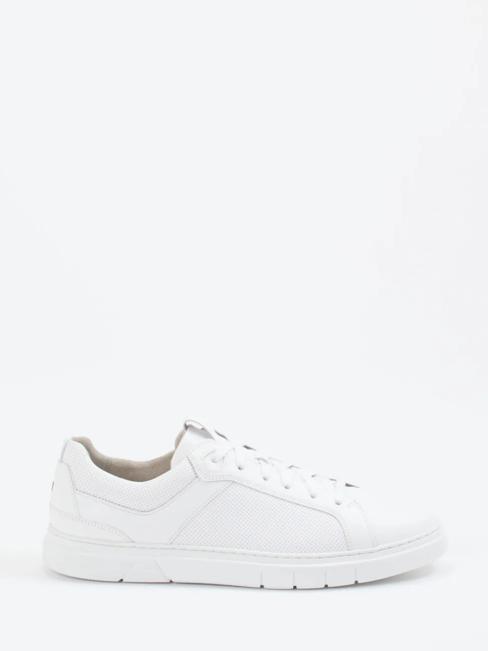 Pius Gabor – Sneaker aus Leder-Mesh-Mix Weiß