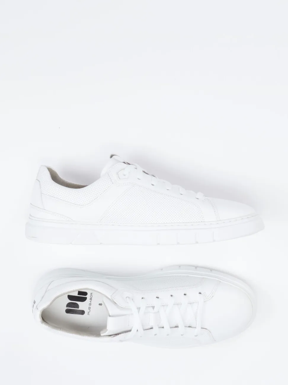 Pius Gabor – Sneaker aus Leder-Mesh-Mix Weiß