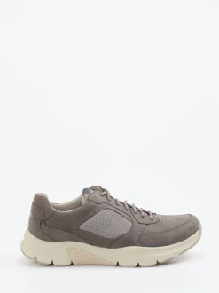 Pius Gabor – Sneaker aus Nubukleder in Taupegrau