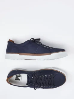 Pius Gabor – Sneaker aus Nubukleder in Dunkelblau