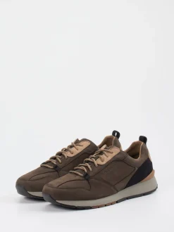 Pius Gabor – Sneaker aus Nubukleder Dunkelbraun