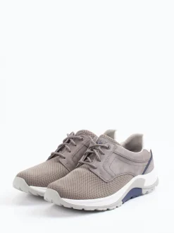 Pius Gabor – Sneaker aus Nubukleder und Mesh grau